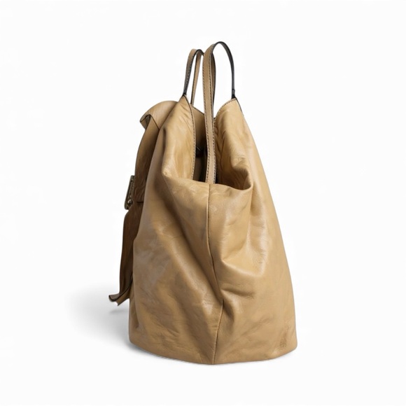 Valentino Garavani Beige Leather Rose Tote - Picture 7 of 16